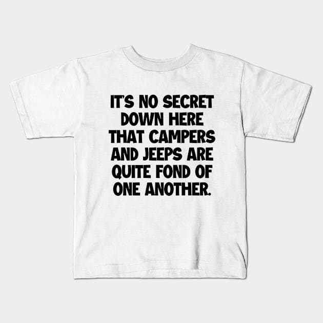 Camp and jeep on! Kids T-Shirt by mksjr